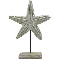 Signes Grimalt - Seestern-Seemann-Tischfigur aus Holz, Grau, 32 x 23 x 5 cm - Gris von SIGNES GRIMALT