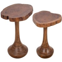 Signes Grimalt - Set mit 2 Beistelltischen aus Akazienholz Signes Grimalt - Set mit 2 Beistelltischen aus Akazienholz von SIGNES GRIMALT
