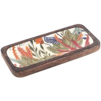 Signes Grimalt Small Leaf Tray Boxen und Tabletts Rechteckiges braunes Tablett – 3 x 20 x 10 cm von SIGNES GRIMALT