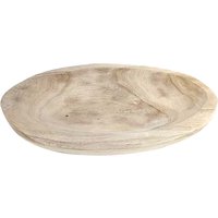 Signes Grimalt - Tablett Tabletts Silberoval – 4x30x18cm von SIGNES GRIMALT