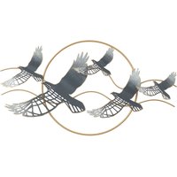 Signes Grimalt - Wall Adorno Birds Applices Metall Grüne Metall auftragen - 49x90x7cm Signes Grimalt - Wall Adorno Birds Applices Metall Grüne Metall auftragen - 49x90x7cm von SIGNES GRIMALT