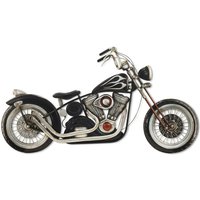 Wall Wall Harley Metal Motorrad Schwarz Metallplatte - 59x109x5cm - Negro - Signes Grimalt von SIGNES GRIMALT