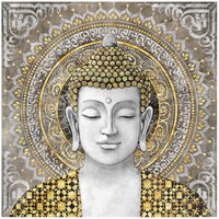 Signes Grimalt - Wand Adorno Tisch Buddha Buddh Tabelle 4x80x80cm 26672 - Gris von SIGNES GRIMALT
