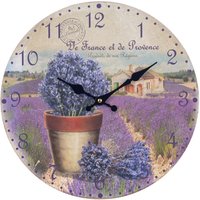 Signes Grimalt - Wand adorno Uhr Lila Taktuhr 4x34x34cm 30096 - Lila von SIGNES GRIMALT