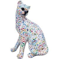 Signes Grimalt - Weiße Katzenfigur aus Kunstharz, 22,5 cm x 12 cm x 16,5 cm von SIGNES GRIMALT