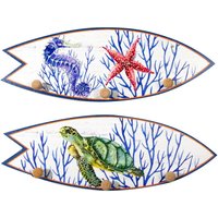 Surfboard Hanger 2U Garderobenständer Blau 14x40x1cm – Dekoration und Organisation für Ihr Zuhause - Signes Grimalt Surfboard Hanger 2U Garderobenständer Blau 14x40x1cm – Dekoration und Organisation für Ihr Zuhause - Signes Grimalt von SIGNES GRIMALT