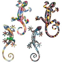 Signes Grimalt - Tierfigur Figuren Kleine Eidechsen 4U mehrfarbige Tiere 12x23x3cm 22305 - Multicolor von SIGNES GRIMALT