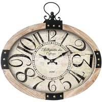 Signes Grimalt - Wand adorno Uhr Braune Wanduhr 7x59x56cm 24473 - Marrón von SIGNES GRIMALT