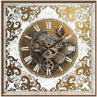 Signes Grimalt - Wand adorno Uhr Gold Uhren Wall 8x60x60cm 23911 - Dorado von SIGNES GRIMALT