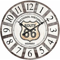 Wand adorno Uhr Routenwandmauer 66 graue Uhren 4x34x34cm 28579 - Gris - Signes Grimalt von SIGNES GRIMALT