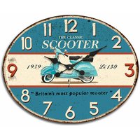 Wand adorno Uhr Scooter Wandwand Uhren blau 1x49x39cm 27018 - Azul - Signes Grimalt von SIGNES GRIMALT