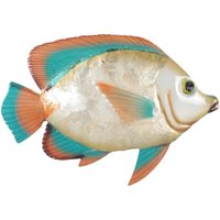 Wanddekoration, perlmuttartige Fischapplikationen, Metall, Orange, 22 x 30 x 2 cm - Signes Grimalt Wanddekoration, perlmuttartige Fischapplikationen, Metall, Orange, 22 x 30 x 2 cm - Signes Grimalt von SIGNES GRIMALT