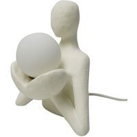 Weiße böhmische Tischlampe mit menschlicher Figur Weiße böhmische Tischlampe mit menschlicher Figur von SIGNES GRIMALT