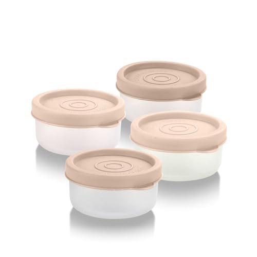 Gewürzbecher mit Deckel, 4 Stück, 37 ml, Salatdressing-Behälter für unterwegs, kleine Frischhaltedosen mit Deckel, Soßenbecher, auslaufsicher, wiederverwendbar, Kunststoff, BPA-frei, für Lunchbox, Gewürzbecher mit Deckel, 4 Stück, 37 ml, Salatdressing-Behälter für unterwegs, kleine Frischhaltedosen mit Deckel, Soßenbecher, auslaufsicher, wiederverwendbar, Kunststoff, BPA-frei, für Lunchbox, von SIGNORA WARE