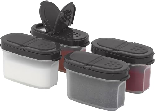 SIGNORA WARE Premium Gewürzboxen Aufbewahrungsboxen für Gewürze in groß und klein mit praktischen Streuer aus BPA-Freiem Plastik luftdichtes Vorratsdosen Set für die Küche von SIGNORA WARE