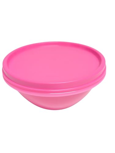 SIGNORA WARE Sommer Drops Schüssel mit Deckel Hängedeckel auslaufsicher Hitparade Frischedrops Frischhaltedose (pink 400ml) von SIGNORA WARE