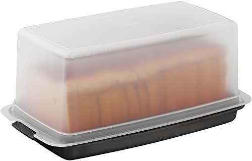 SIGNORA WARE praktische Aufbewahrungsbox für Brot, Kuchen und andere Lebensmittel - Luftdichte Brotbox aus Kunststoff - Brotkasten aus Plastik - Große BPA-Freie Frischhaltedose von SIGNORA WARE