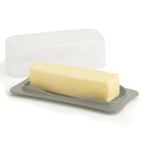 Signoraware Butterdose mit Deckel - Butterbehälter mit transparentem Deckel für Arbeitsplatte, Friges, robuster Kunststoff, unzerbrechlicher Standard-Butterschalenhalter für Zuhause, Camping, von SIGNORA WARE
