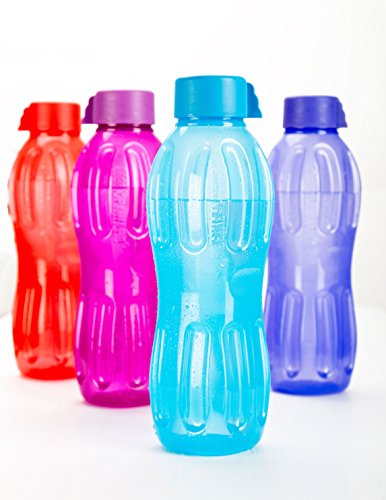 Signoraware Plastic Fridge Bottle Set, 1 Litre, Set of 4, Assorted von SIGNORA WARE