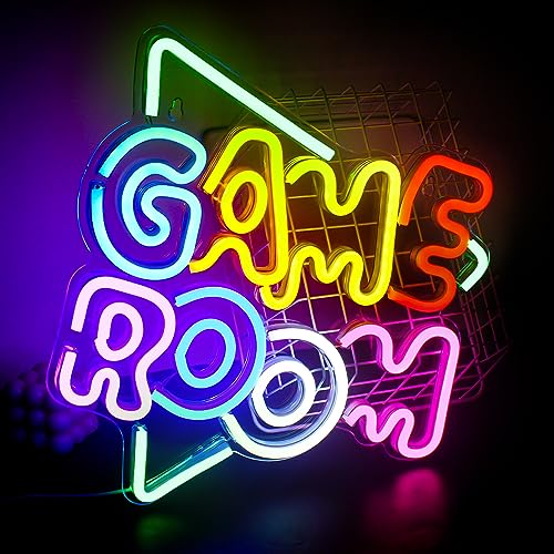 SIGNSHIP Grünes Game Room Neon Schild Led Neon Licht für Wanddekoration USB Powered Bunte gaming zimmer Neonschild Zeichen Kunst Wand Dekor für Schlafzimmer Spielraum gaming deko Jungen Geschenk von SIGNSHIP