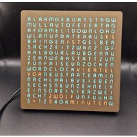 Led - Word Uhr Standuhr "Wordclock" 2.0 Mit Anbindung An Wlan, Termine Und Smarthome Integration Led - Word Uhr Standuhr "Wordclock" 2.0 Mit Anbindung An Wlan, Termine Und Smarthome Integration von SIGNSTO