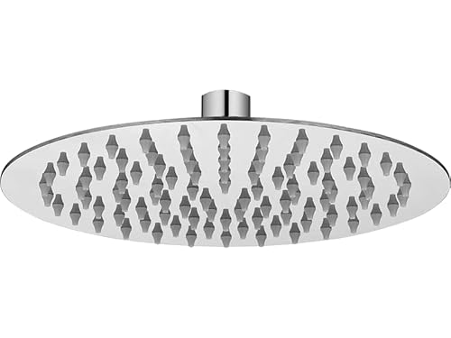 Rondo Slim - Kopfbrause, rund, Regenbrause, Edelstahl (200 mm, Chrom) von SIGO