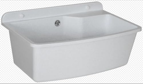 SIGO Haushaltsspüle Waschbecken waschküche Waschbecken Garage Ausgussbecken Weiss Maße: 610 x 440 x 230 mm Solide und widerstandsfähig gegen Outdoor-Agenten Spüle aus Polystyrol SIGO Haushaltsspüle Waschbecken waschküche Waschbecken Garage Ausgussbecken Weiss Maße: 610 x 440 x 230 mm Solide und widerstandsfähig gegen Outdoor-Agenten Spüle aus Polystyrol von SIGO