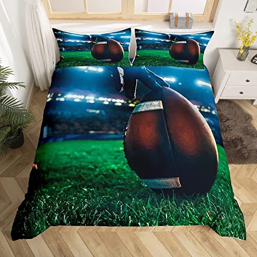 Bettwäsche 155x200 American Football, Winter Weiche Mikrofaser 3D Sportliche Themen Bettbezug Set, Bettzeug mit 2 Kissenbezug 80x80 cm, Bettwäsche Set Für Kinder Erwachsene Bettwäsche 155x200 American Football, Winter Weiche Mikrofaser 3D Sportliche Themen Bettbezug Set, Bettzeug mit 2 Kissenbezug 80x80 cm, Bettwäsche Set Für Kinder Erwachsene von SIGOMA