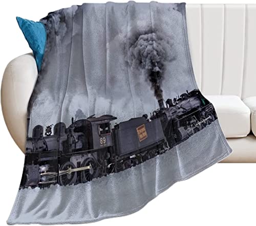 Kuscheldecke 150 x 200 cm 3D Retro-Dampfzug Flanell Fleecedecke, Weich Warm Flauschig Decke Schwarz Wohndecke Decken für Sofadecke Couchdecke kuscheldecken für Kinder Erwachsene Kuscheldecke 150 x 200 cm 3D Retro-Dampfzug Flanell Fleecedecke, Weich Warm Flauschig Decke Schwarz Wohndecke Decken für Sofadecke Couchdecke kuscheldecken für Kinder Erwachsene von SIGOMA