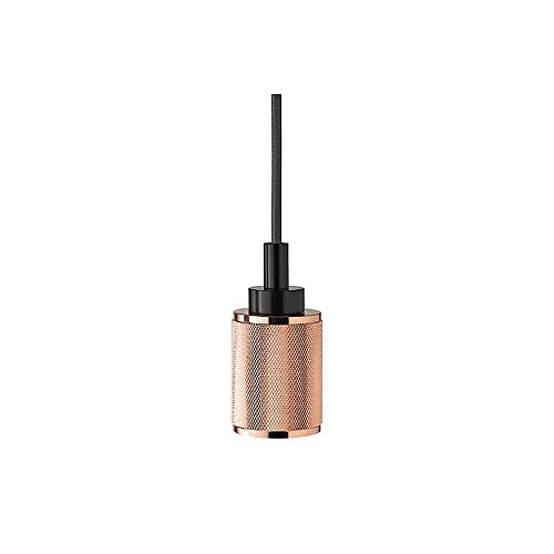 Pendelleuchte UPSET RIPPLE mit Stoffkabel, Pendellänge max. 120cm, Fassung Ø4.7cm / H 7cm, E27, Schwarz von SIGOR