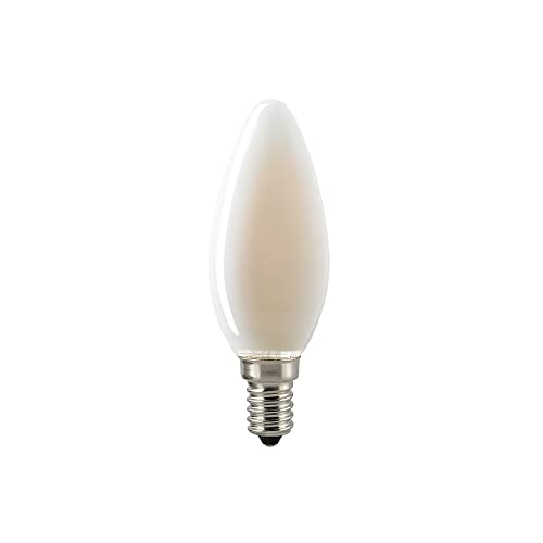 SIGOR LED Filament-Kerzenlampe, E14, 5W 2700K 630lm 2700K, dimmmbar, matt von SIGOR