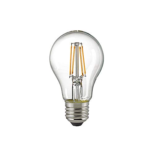 SIGOR LED Filamentlampe NORMAL A60, 230V, Ø 6cm / L 10.4cm, E27, 7W 2700K 806lm 300°, nicht dimmbar, Klar von SIGOR