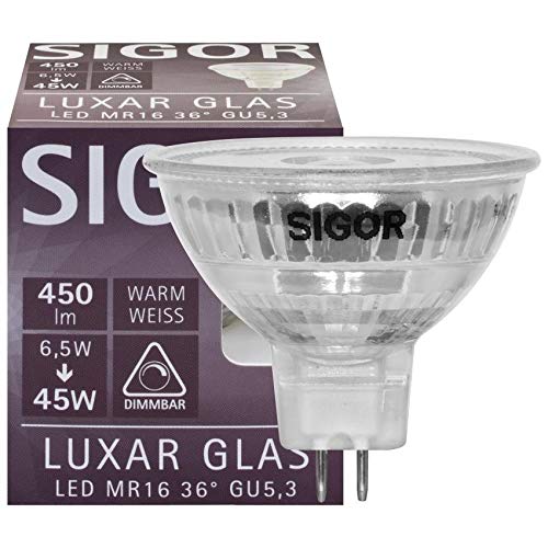 SIGOR LED-Reflektorlampe, MR16, LUXAR, GU5,3/12V, (9019626033) von SIGOR