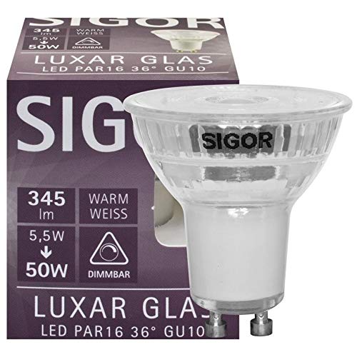 SIGOR LED-Reflektorlampe, PAR16, LUXAR, GU10/240V, (9019627070) von SIGOR