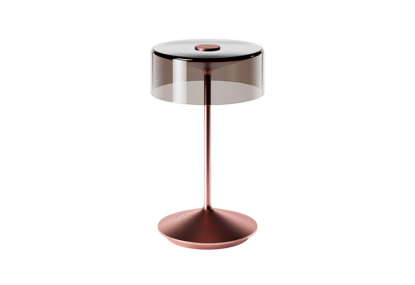SIGOR LED Tischleuchte Stilvolle Numotion Akku-Tischampe mit Glasschirm, LED fest integriert, Warmweiß, Extra Warmweiß, kabellose Tischleuchte, 26,5x16x16 cm von SIGOR