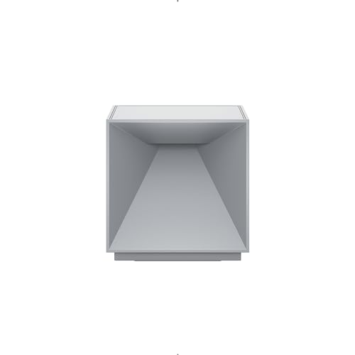 SIGOR Nutalis - Dimmbare würfelförmige LED Akku-Tischlampe Indoor & Outdoor, IP54 spritzwassergeschützt, Höhe 10 cm, aufladbar mit easy-connect puk, 9 h Leuchtdauer, nebelgrau von SIGOR