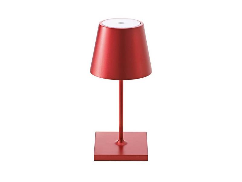 SIGOR Tischleuchte Akku-Tischleuchte Nuindie mini 250mm Kirschrot, Dimmfunktion, LED fest integriert, Tunable White von SIGOR