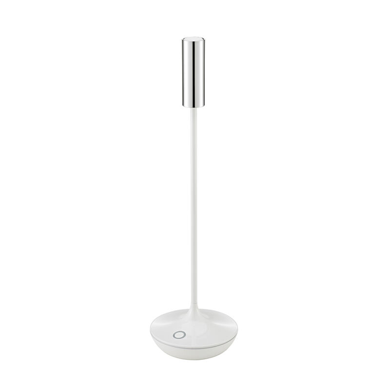 Sigor Akku-Tischleuchte Nucandle 310mm keramikweiß/chrom von SIGOR