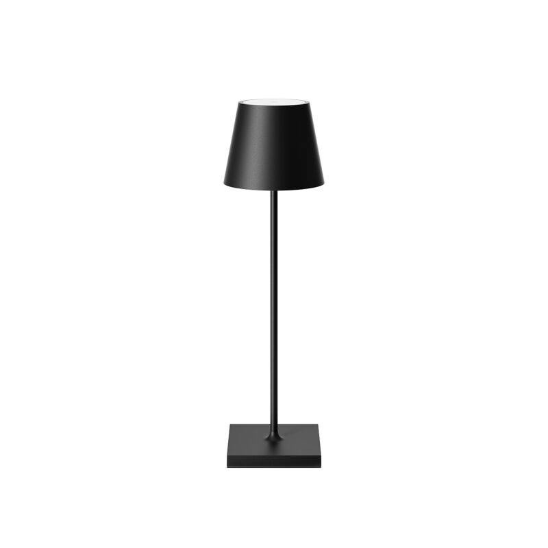 Sigor Nuindie 38 USB-C nachtschwarz rund Akku Tischleuchte LED von SIGOR