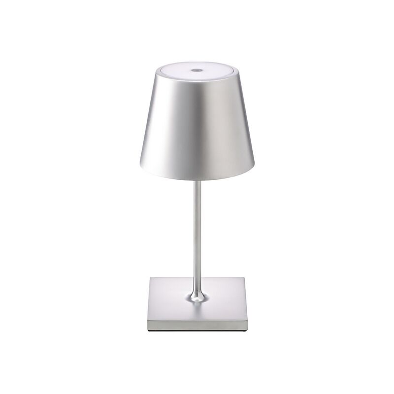Sigor Nuindie mini 25 silber rund Akku-Tischleuchte LED Sigor Nuindie mini 25 silber rund Akku-Tischleuchte LED von SIGOR