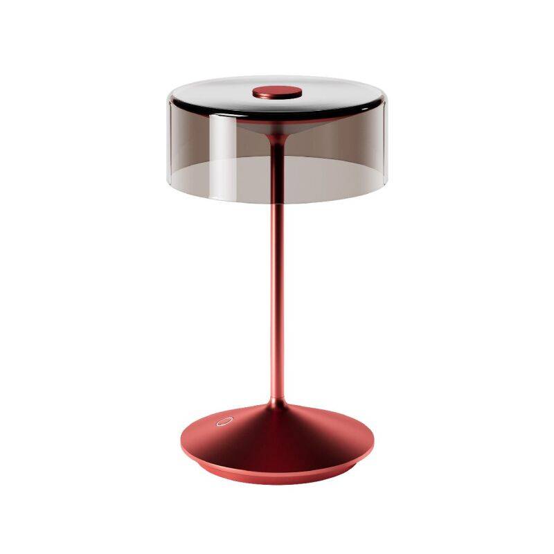 Sigor Numotion 265 kirschrot Akku Glas Tischleuchte LED von SIGOR