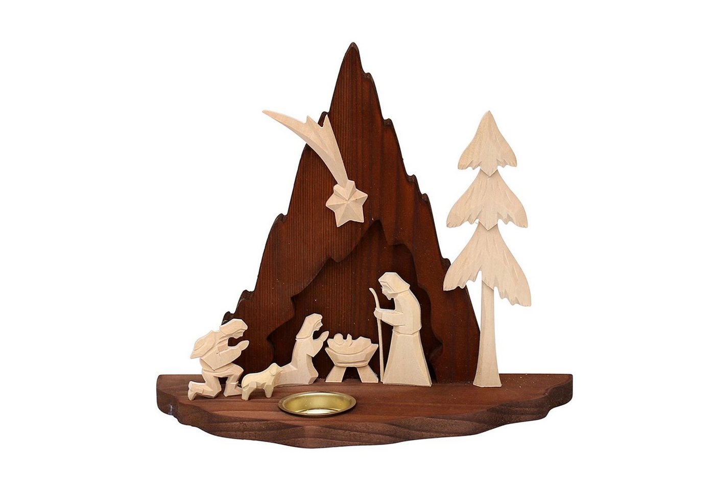 SIGRO Krippenfigur Holz Krippe Heilige Familie (Stück, 1 St) von SIGRO