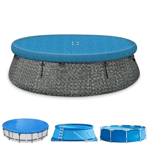 SIHAIAN 3,6 m runde Poolabdeckung, aufblasbare Poolabdeckungen für oberirdische Pools, schnelle Installation, Verhinderung von Staunässe, wasserdichte und staubdichte einteilige Poolabdeckung (blau) SIHAIAN 3,6 m runde Poolabdeckung, aufblasbare Poolabdeckungen für oberirdische Pools, schnelle Installation, Verhinderung von Staunässe, wasserdichte und staubdichte einteilige Poolabdeckung (blau) von SIHAIAN