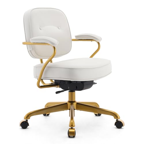 SIHOO L3D Bürostuhl Kunstleder Ergonomischer Schreibtischstuhl Computerstuhl mit breitem Sitzkissen Gepolsterte Armlehne für Home Office Vanity von SIHOO