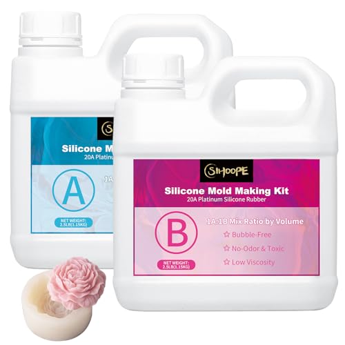 SIHOOPE Silikon Lebensmittelecht - Flüssiges Silikon 2L/2.5kg Shore A20 Silikon Formenbau Kit ideal für DIY Abformsilikon,Harzgießen, Seifenform,Basteln,Kuchenform, Bäckersilikon SIHOOPE Silikon Lebensmittelecht - Flüssiges Silikon 2L/2.5kg Shore A20 Silikon Formenbau Kit ideal für DIY Abformsilikon,Harzgießen, Seifenform,Basteln,Kuchenform, Bäckersilikon von SIHOOPE