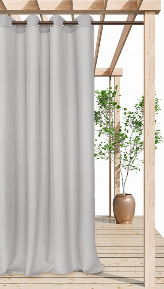 SIIN Outdoorgardine Taupe Wasserdichter Terrassenvorhang von SIIN