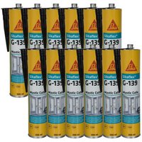 Sika - 12er Set flex g 139 Schnellmontage-Klebe-Dichtungsmassen - Schwarz - 300ml - Noir von SIKA