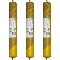 Sika - 3er-Set elastische Spachtelmasse flex Tank n - Nachfüllpackung 600ml von SIKA