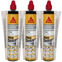 Anchorfix-1 Evolution - Grau - 300ml - 3er-Set chemische Schnellversiegelungsharze - Sika von SIKA
