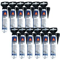 Sika - flex 291i - Schwarz - 12er Set - Mini Nachfüllpack 70ml von SIKA